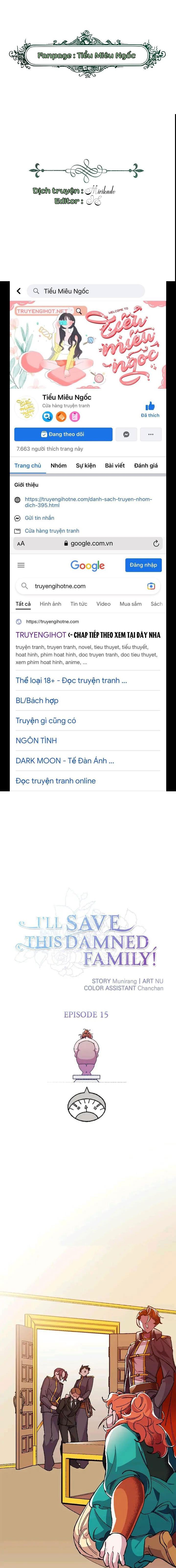 tôi sẽ cứu lấy gia tộc sắp sụp đổ chapter 15 1