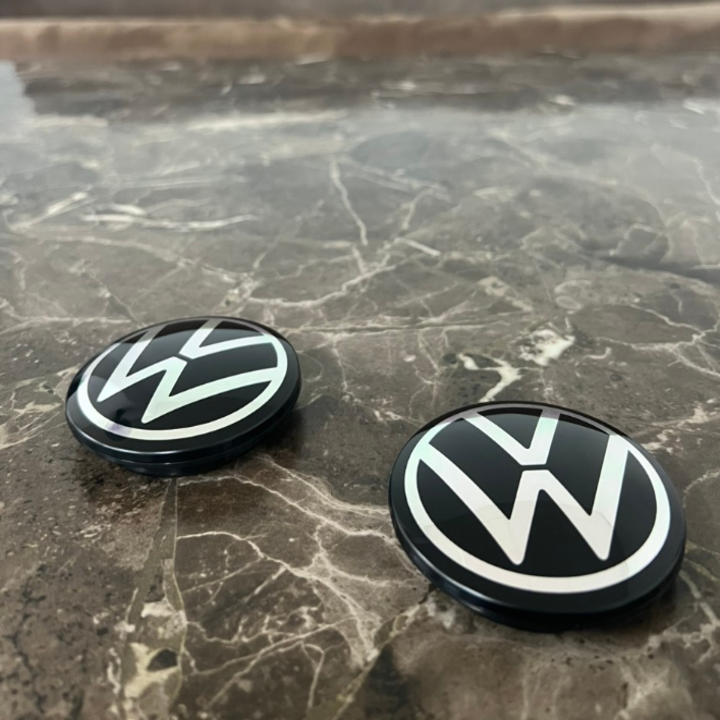 01 chiếc Logo chụp mâm, ốp lazang bánh xe ô tô dùng cho Volkswagen