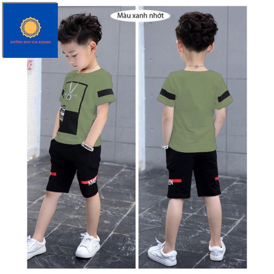 MS: 190305 - Đồ bộ quần áo thun bé trai, bé gái ngắn tay, thun cotton thoải mái vận động - Xưởng may Gia Khang