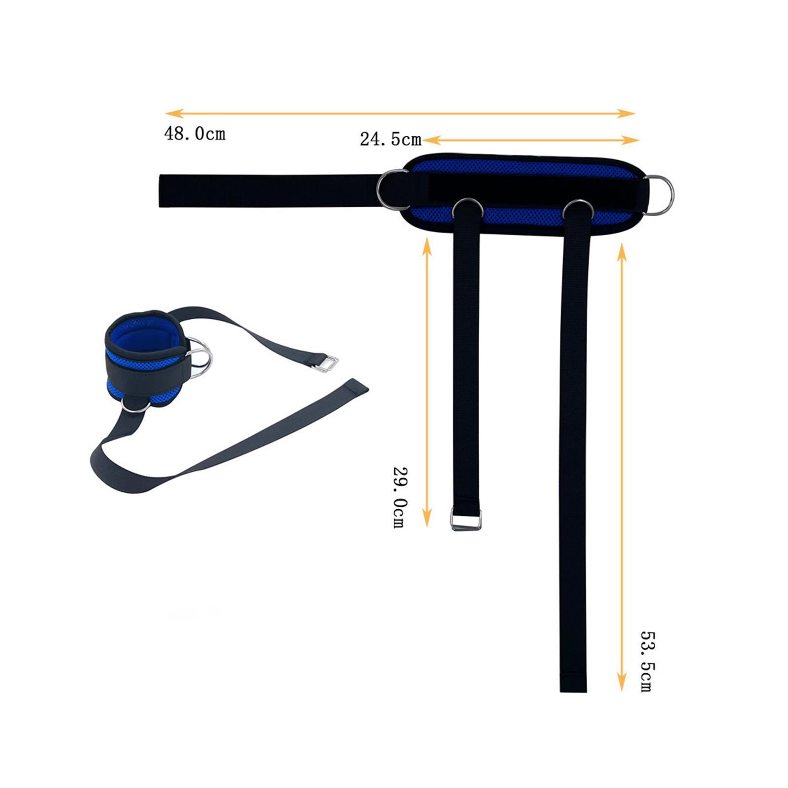 Ankle Strap, Dumbbell Foot Strap Devices, Adjustable Training Workout, Comfort Padded, Gym Ankle Strap, Ankle Weight Strap for Exerciser, Home Gym