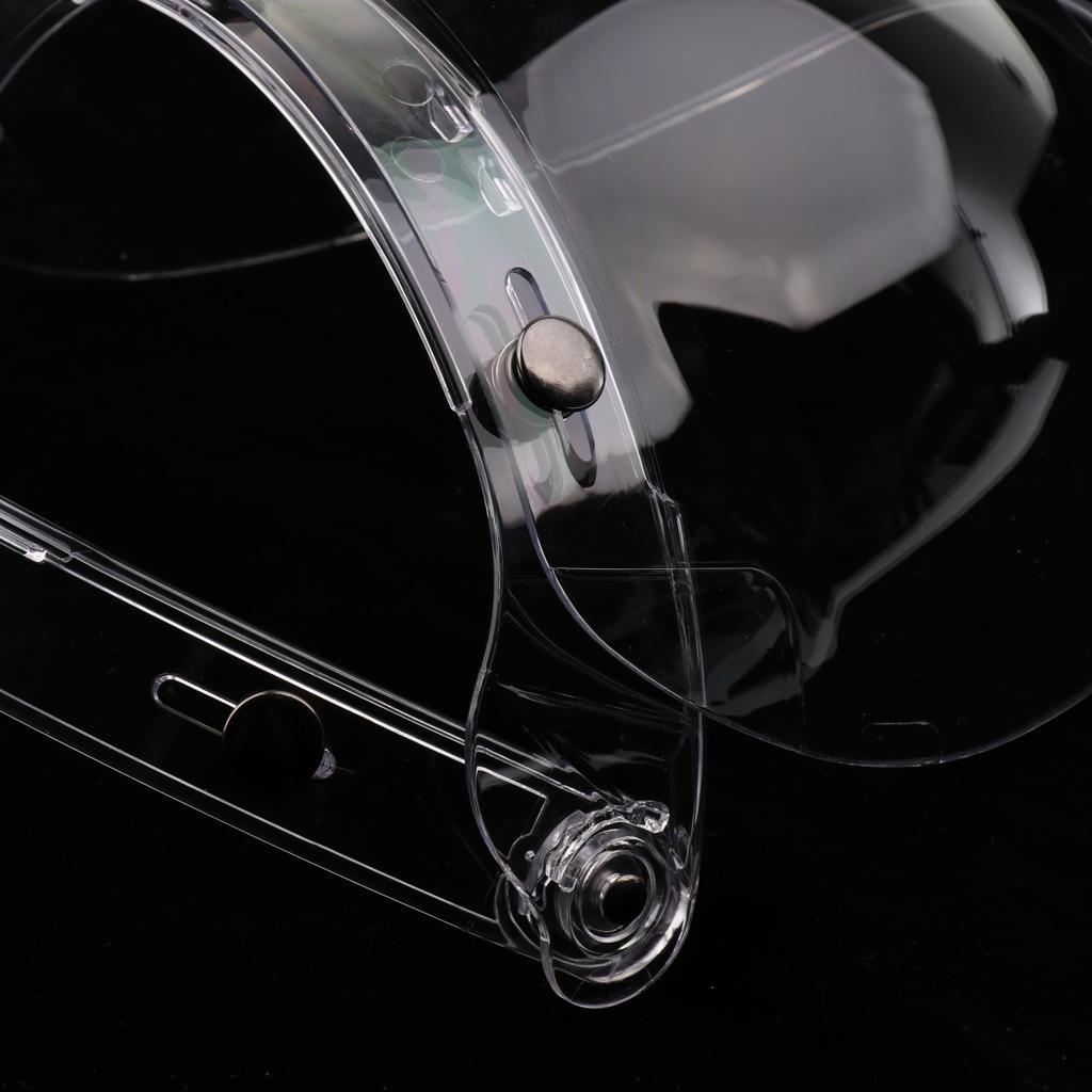 2x3-Snap Bubble Wind Shield Visor for Bonanza Motorcycle Helmets 3