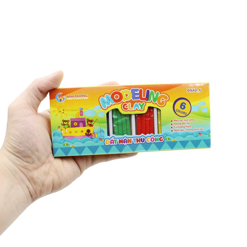 Đồ Chơi Đất Nặn Thủ Công 6 Màu 90g Modeling Clay - Ánh Dương ĐNAD-6