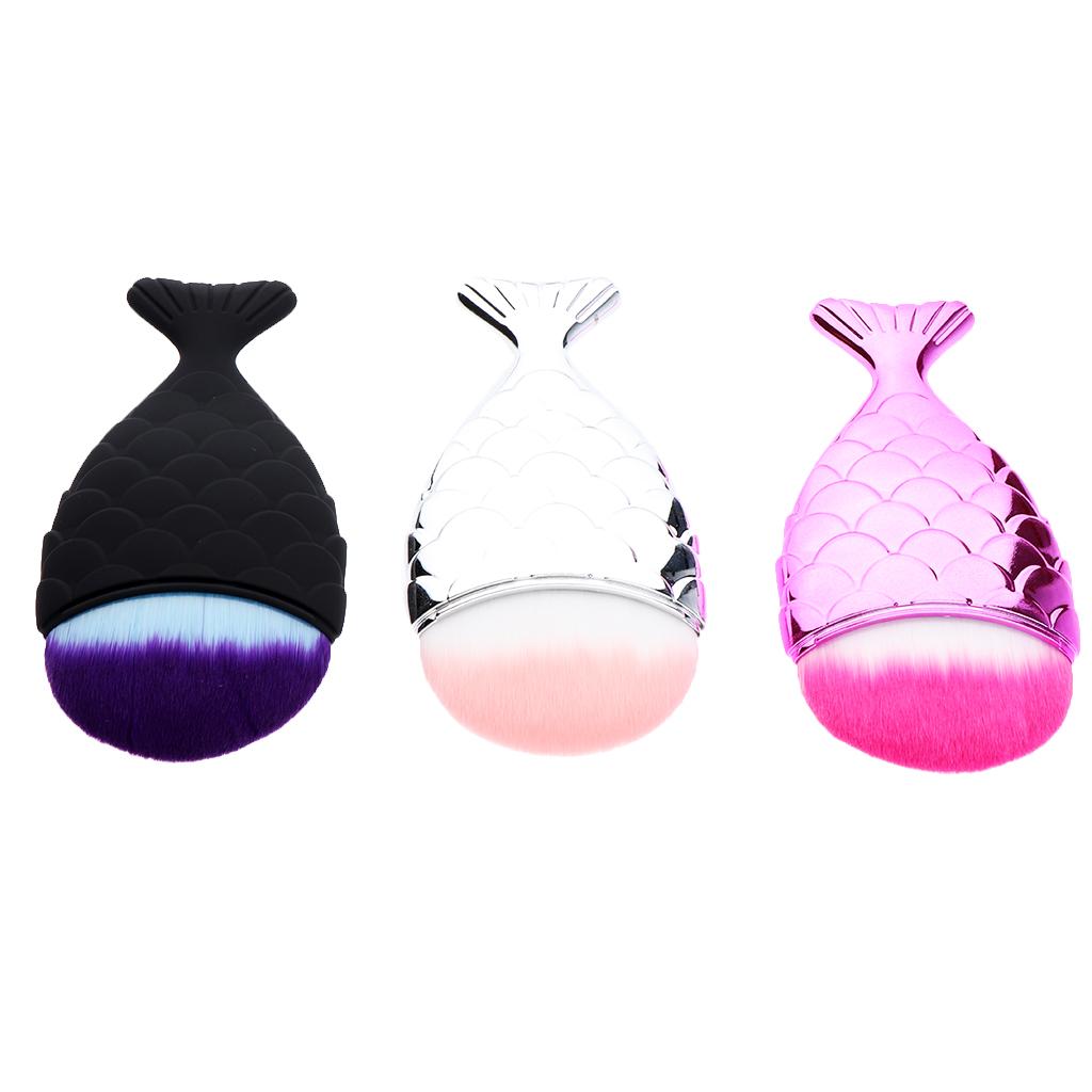 3 PCS Lovely Face Foundation Mud Mask Cosmetic Brushes Powder Makeup Brush