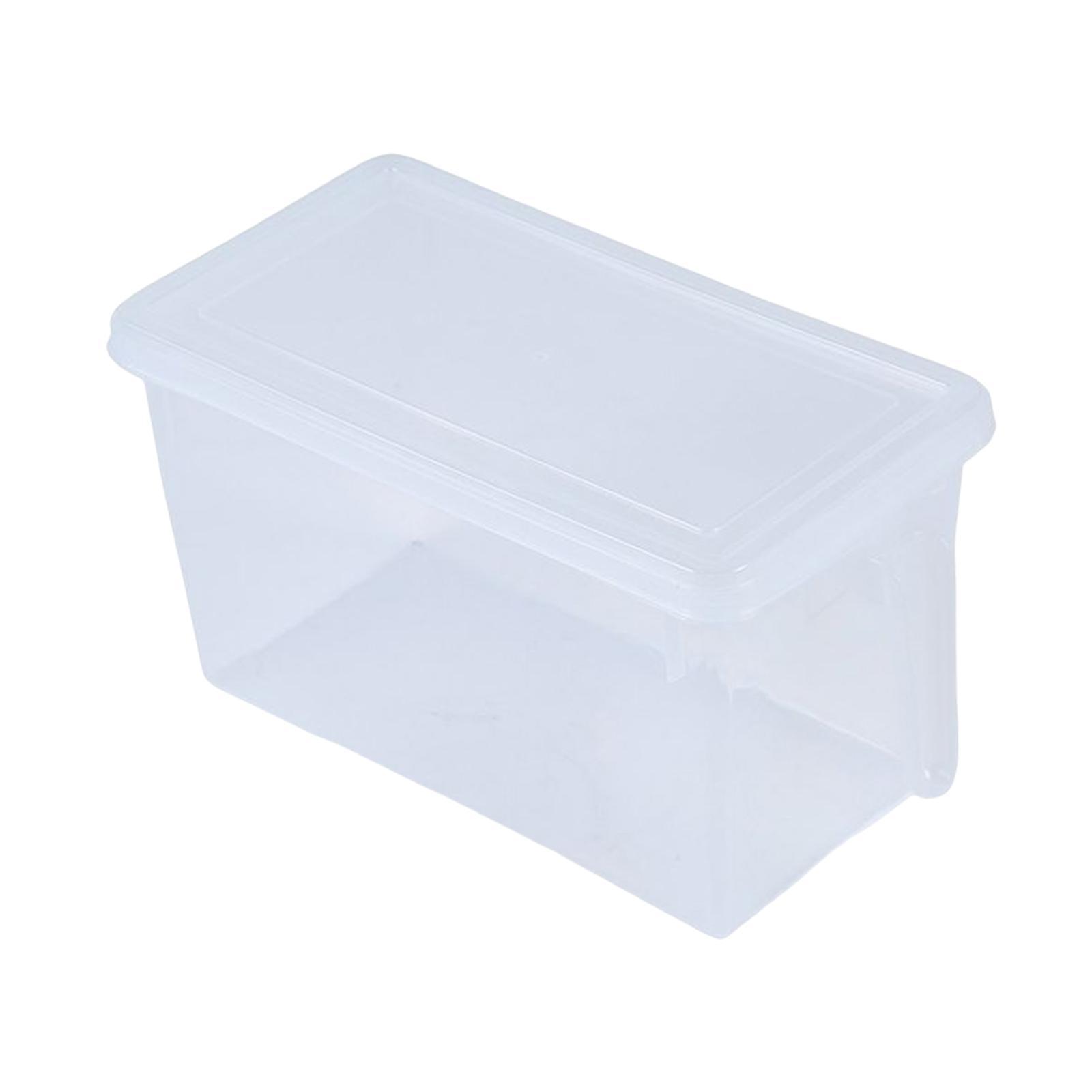 Fridge Organizer Box with Lid Leakproof Food Storage Organizer for Cabinets Shelves