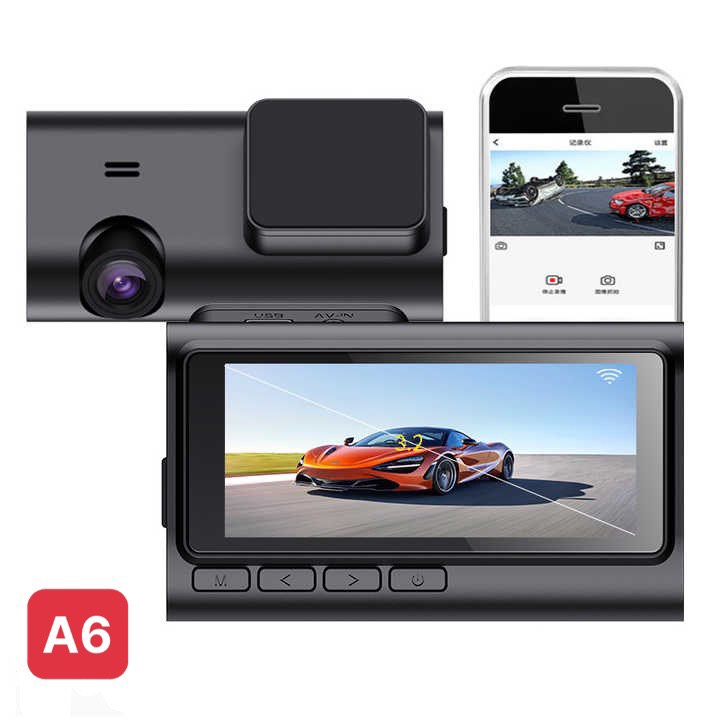 CAMERA HÀNH TRÌNH WIFI OTO A6 ( TRƯỚC VÀ SAU ) PHẦN MỀM ROADCAM