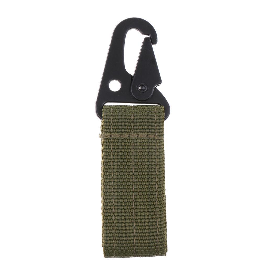 2-4pack Webbing Buckle Tool Outdoor Camping D-carabiner Key Hook Hunting Army