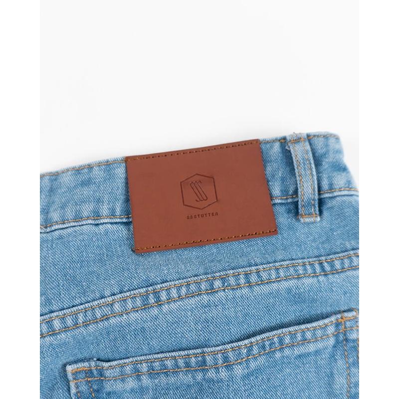 Quần jeans nam dáng suông SSSTUTTER chất liệu denim cao cấp dài đến mắt cá chân grinding jeans