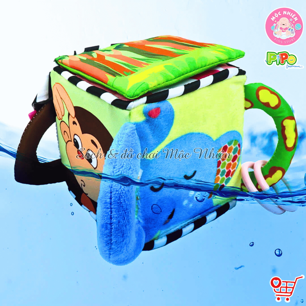 Khối vải luyện kỹ năng cho bé PiPoVietnam (Xí ngầu ngộ nghĩnh) - Phát triển ngôn ngữ, nâng cao chỉ số cảm xúc cho bé