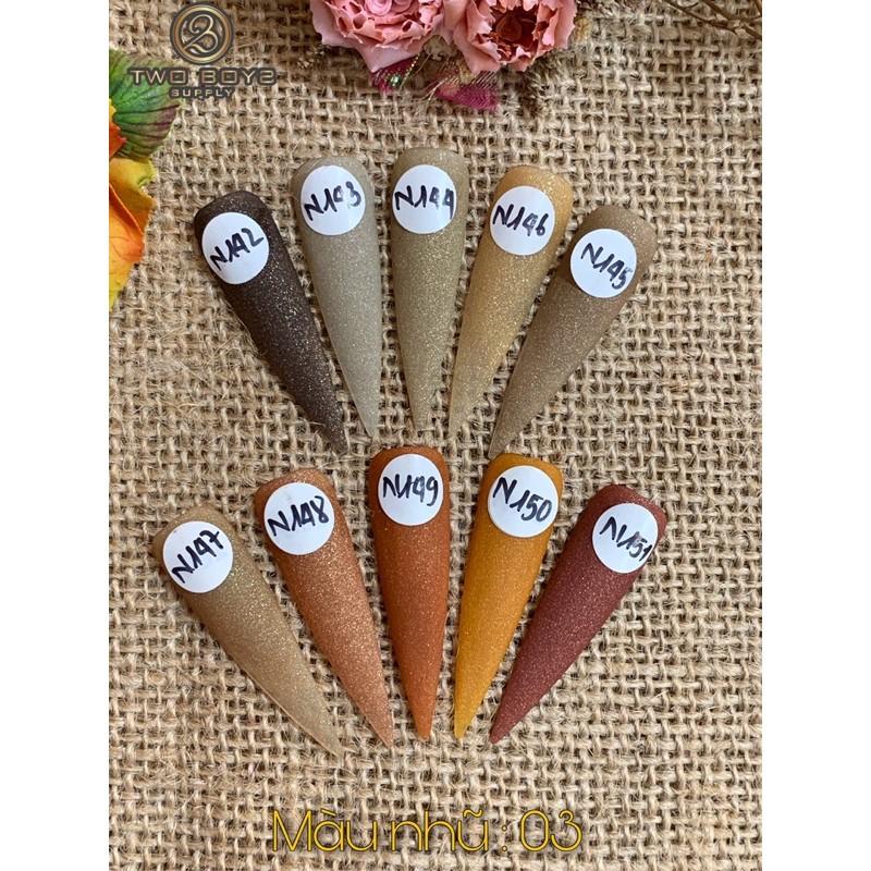 Bột đắp móng tay màu lì. dẽo mịn, không chảy ️3 IN 1 ️ Đắp , Nhúng, Nặn hoa, Hủ 25G