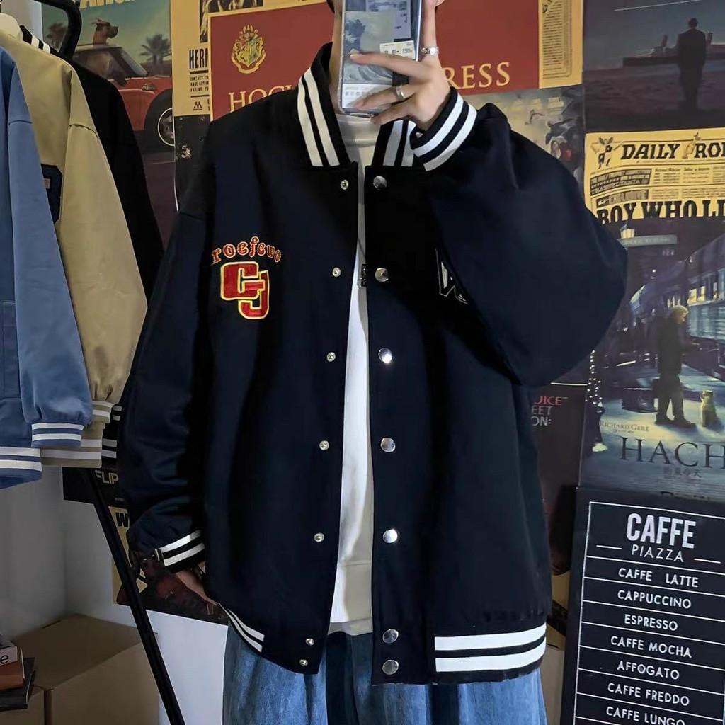 Áo Khoác Dù Bomber In Ký Hiệu GJ Form Rộng Cực Đẹp