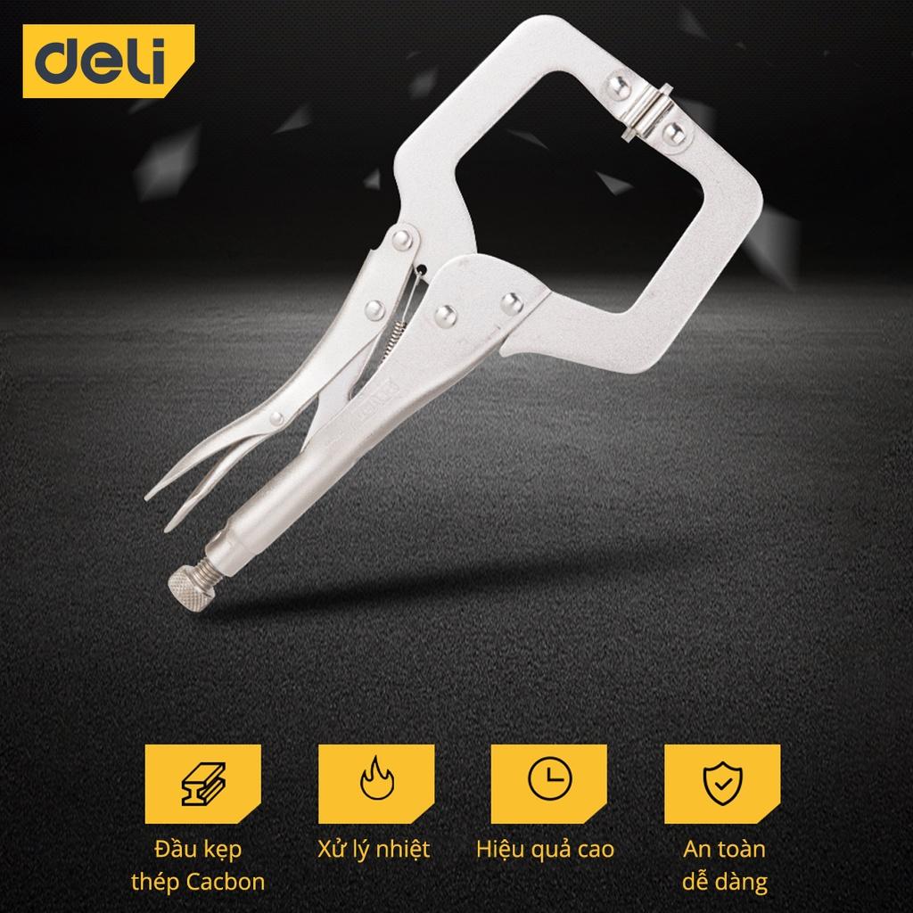 Kìm Kẹp Chữ C Deli Tools Cao Cấp - Hỗ Trợ Cố Định, Giữ Chặt Các Vật Liệu Một Cách Nhanh Chóng, Tiện Lợi Hơn - DL20011