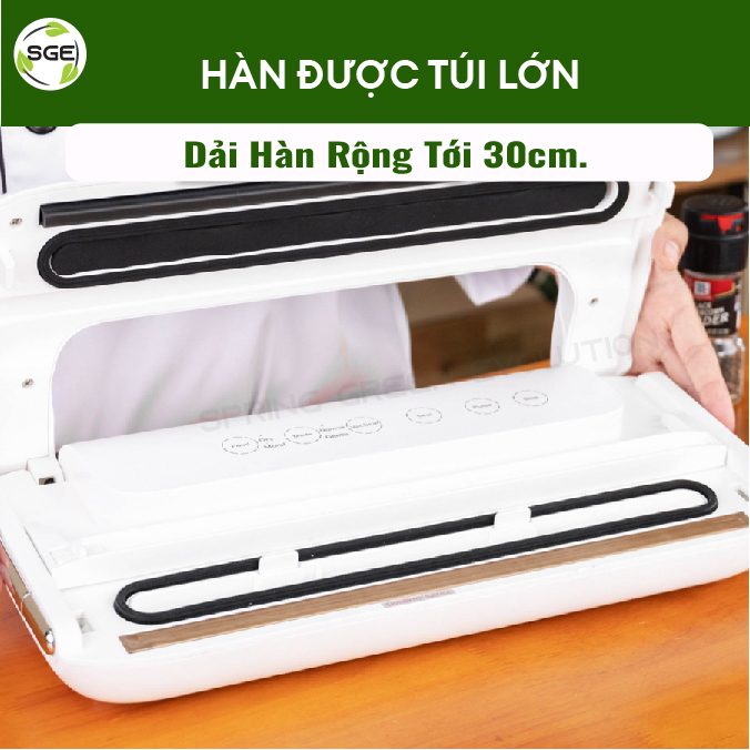 Máy Hút Chân Không Đa Năng Vacuum Sealer VC77-G2. Máy Còn Có Chức Năng Ủ Rượu Và Ướp Thịt Nhanh Chóng, Rất Thích Hợp Cho Người Nội Trợ. Hàng Chính Hãng SGE Thái Lan