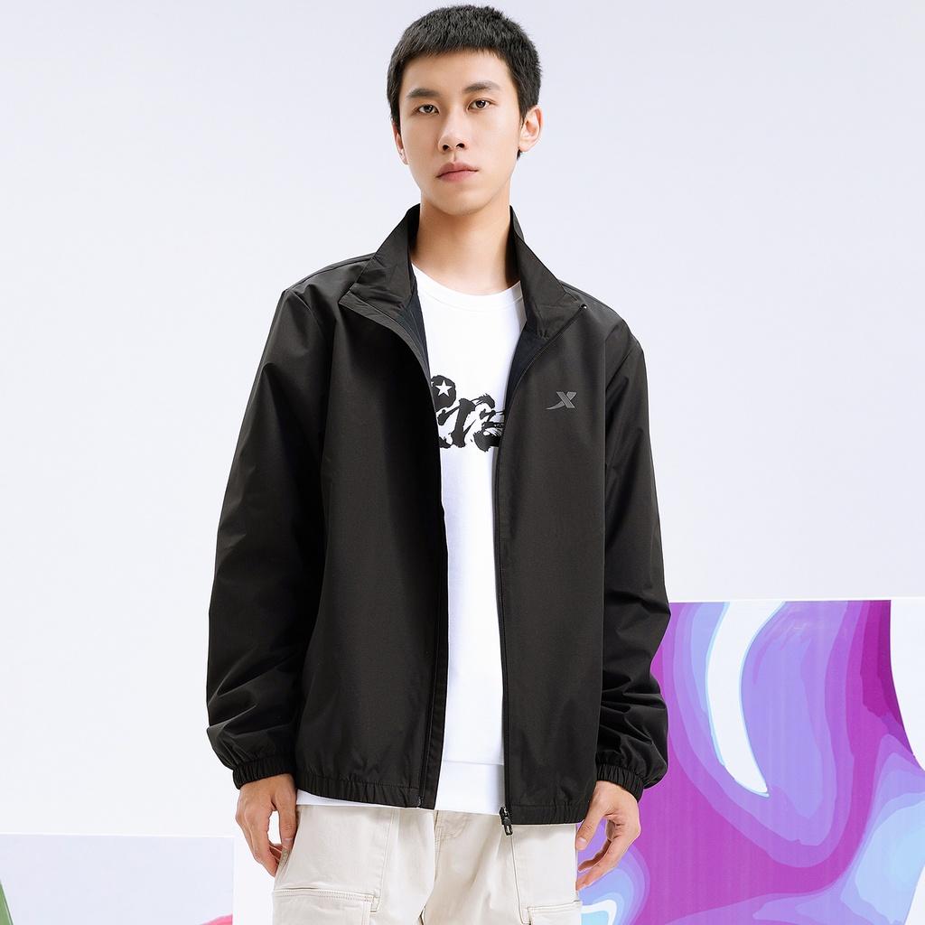 Áo khoác jacket nam Xtep dáng rộng thoải mái, màu sắc trung tính dễ mặc 879329120146