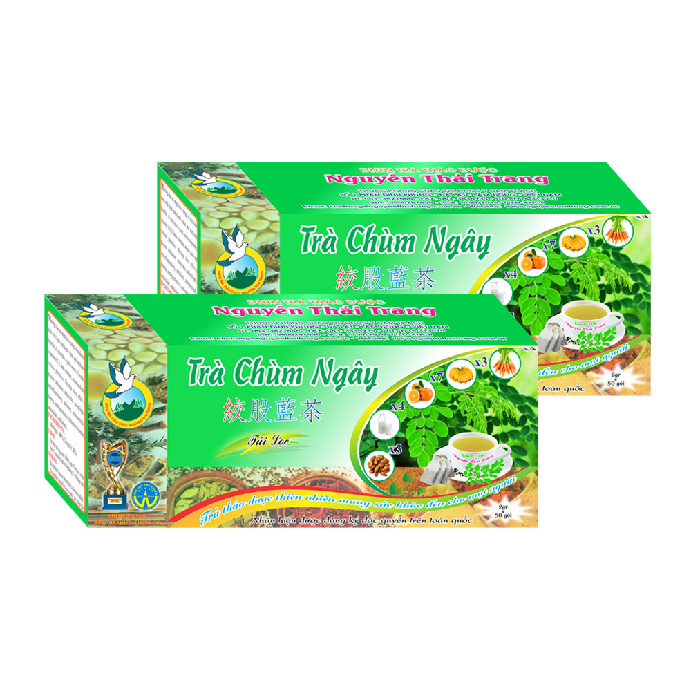 ComBo 3 Hộp Trà Chùm Ngây Ngăn Ngừa Khối U, Chống Lại Tiểu Đường Loãng Xương Làm Đẹp Da (Hộp 50 Túi Lọc X 2g)- Nguyên Thái Trang - Thảo Dược Thiên Nhiên – Tốt Cho Sức Khỏe