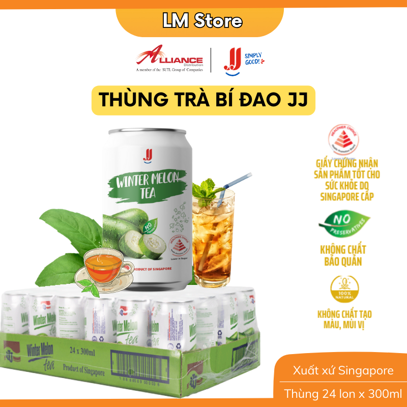 Thùng Trà Bí Đao JJ - Thương hiệu Singapore