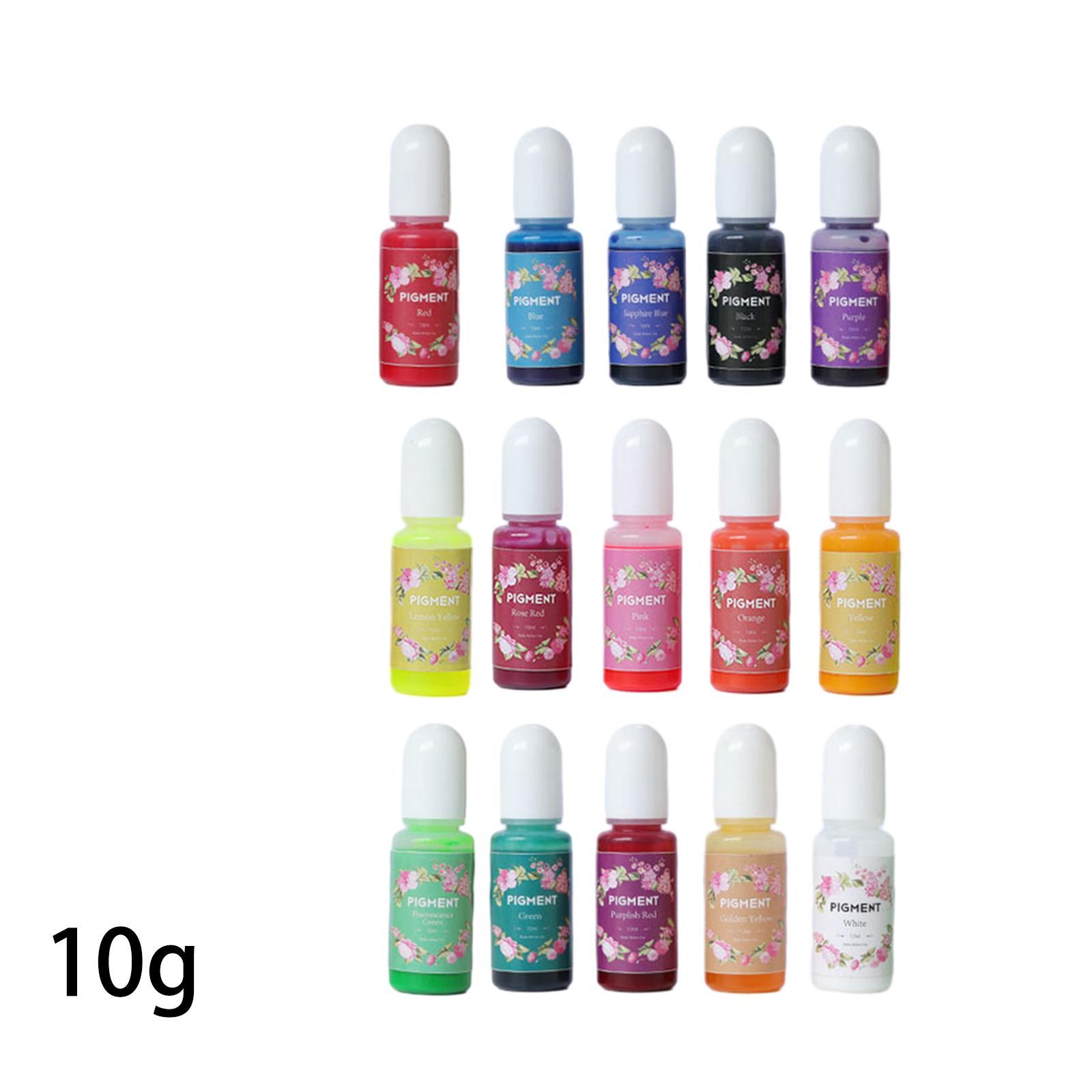 15 Colors Epoxy Resin Pigment Casting Art Crafts 10G Jewelry Making Colorant