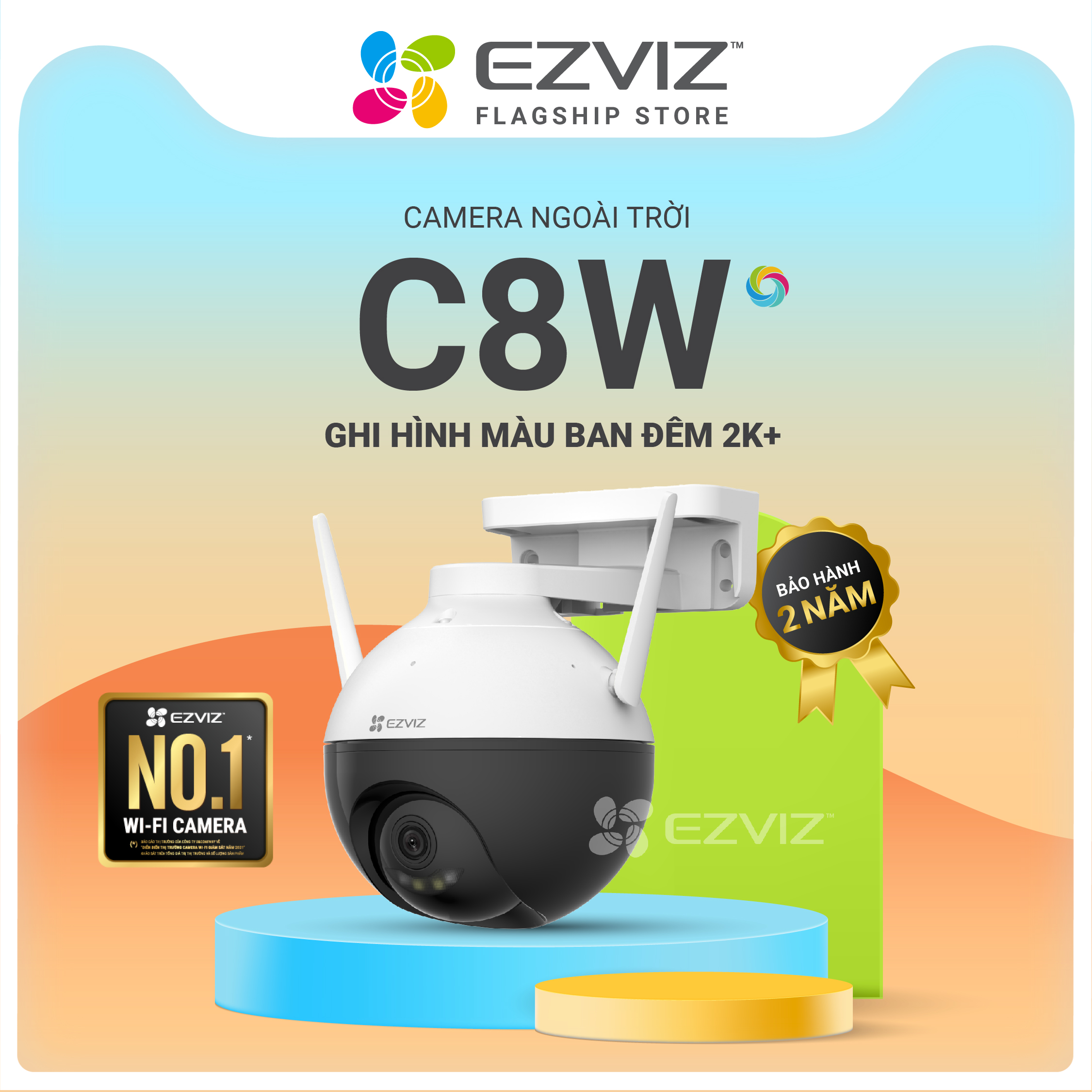 Hình ảnh Camera Wifi Ngoài trời EZVIZ C8W 4MP - Hàng Chính Hãng