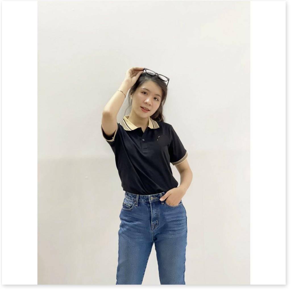 ÁO THUN CỔ TRỤ VIỀN ÁO TAY ÁO XINH XẮN,HỌA TIẾT TRƠN NHƯNG KHÔNG KÉM PHẦN SANG TRỌNG 1HIT1 FASHION