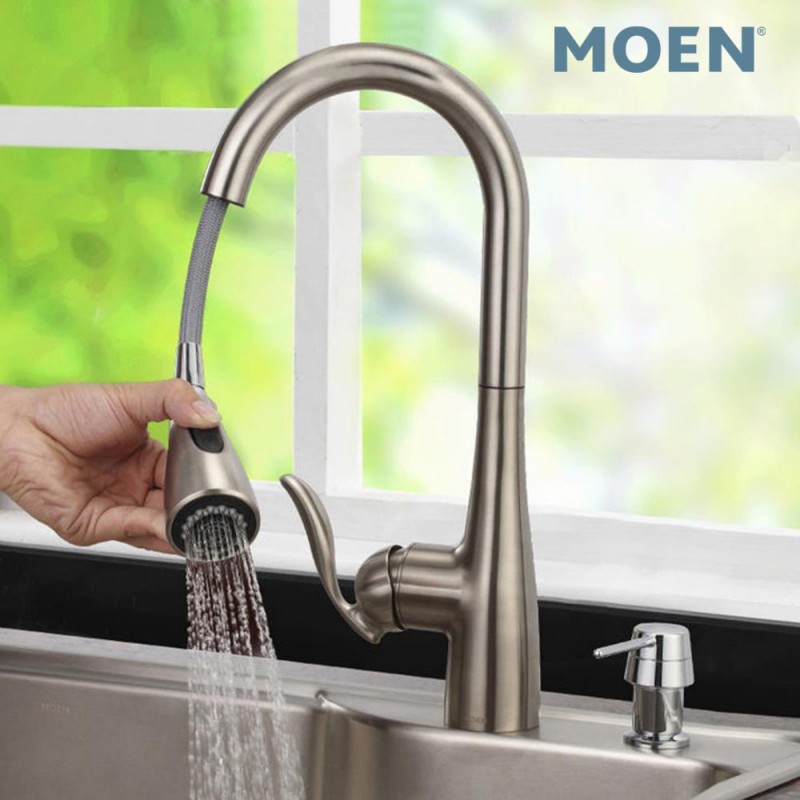 Vòi Rửa Chén Cảm Ứng MOEN 7594EC (HÀNG CHÍNH HÃNG)