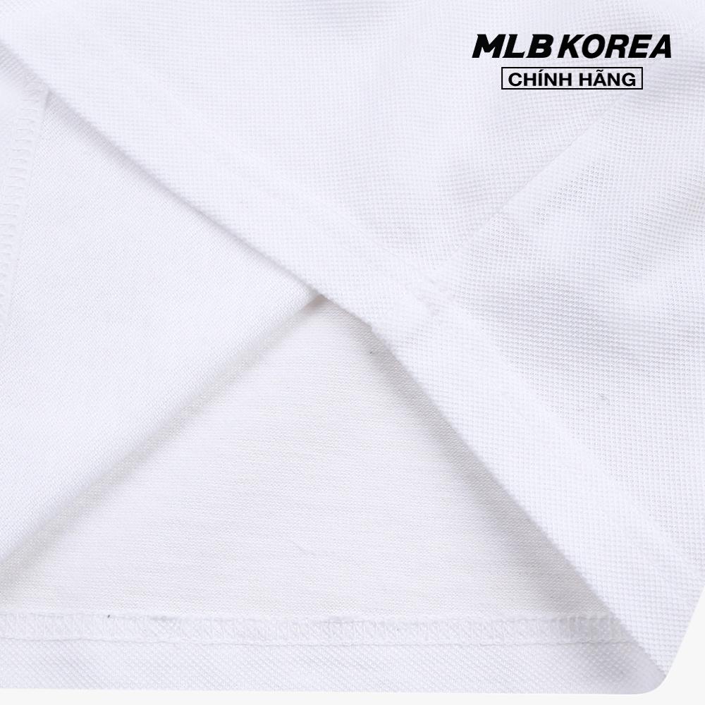 MLB - Áo thun nữ croptop cổ bẻ Basic Crop Pique 31TSQW131-50W