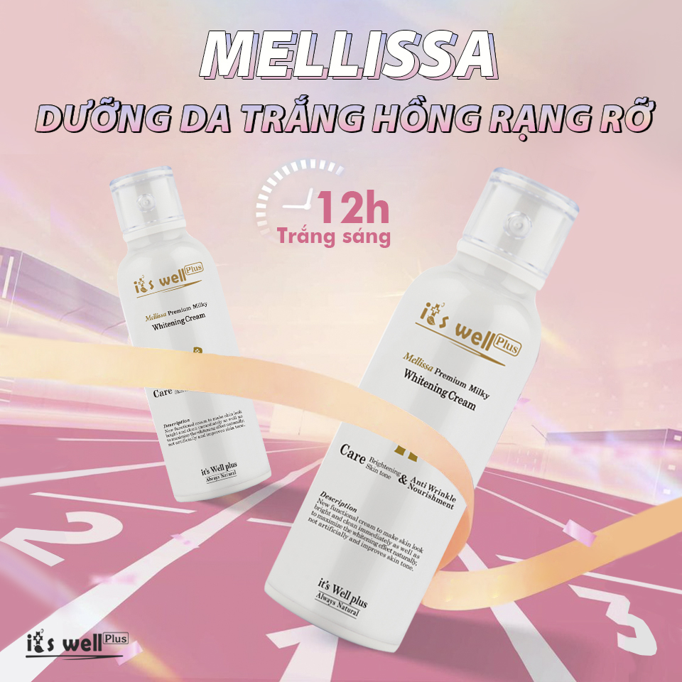 Kem Sữa Trắng Da It's Well Plus Mellissa Premium Milky Whitening Cream