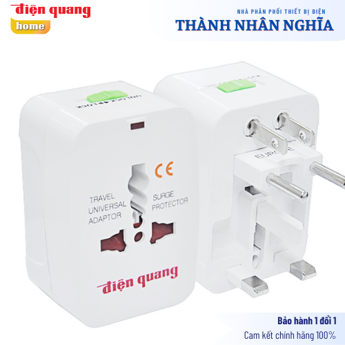 Ổ cắm đa năng Điện Quang ( dành cho du lịch ) ĐQ ESK TV01 ( Màu trắng )