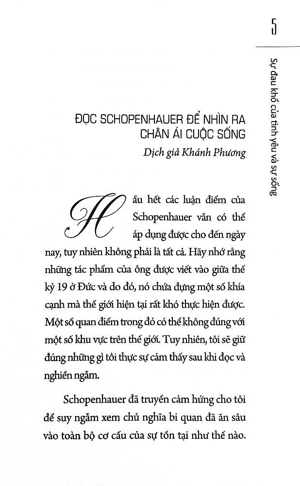 Sách - Sự Đau Khổ Của Tình Yêu Và Sự Sống