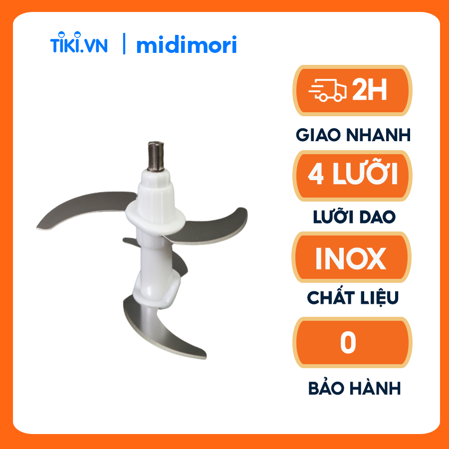 Phụ Kiện Lưỡi Dao Xay Thịt Dùng Cho Máy Xay Thịt Inox Midimori GC-24338 (500W) - Hàng chính hãng