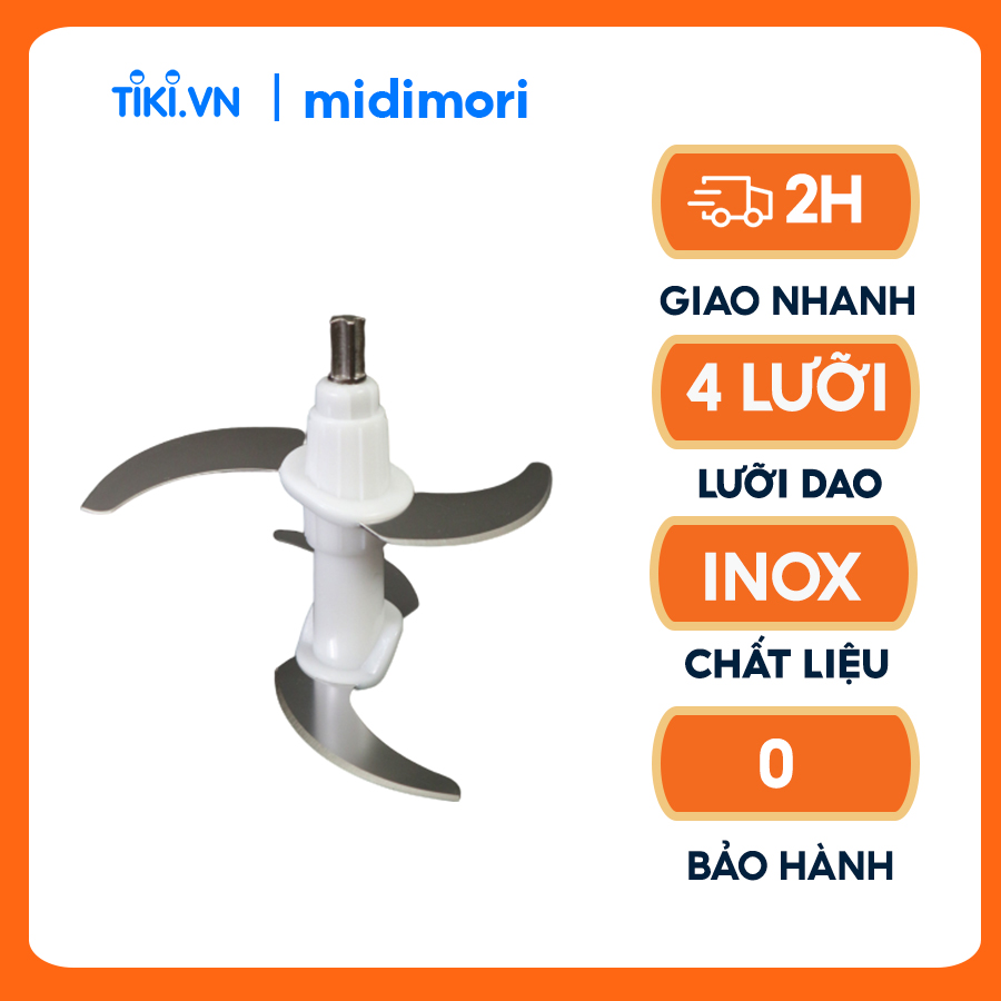 Phụ Kiện Lưỡi Dao Xay Thịt Dùng Cho Máy Xay Thịt Inox Midimori MDMR-1200 (1200W) - Hàng chính hãng