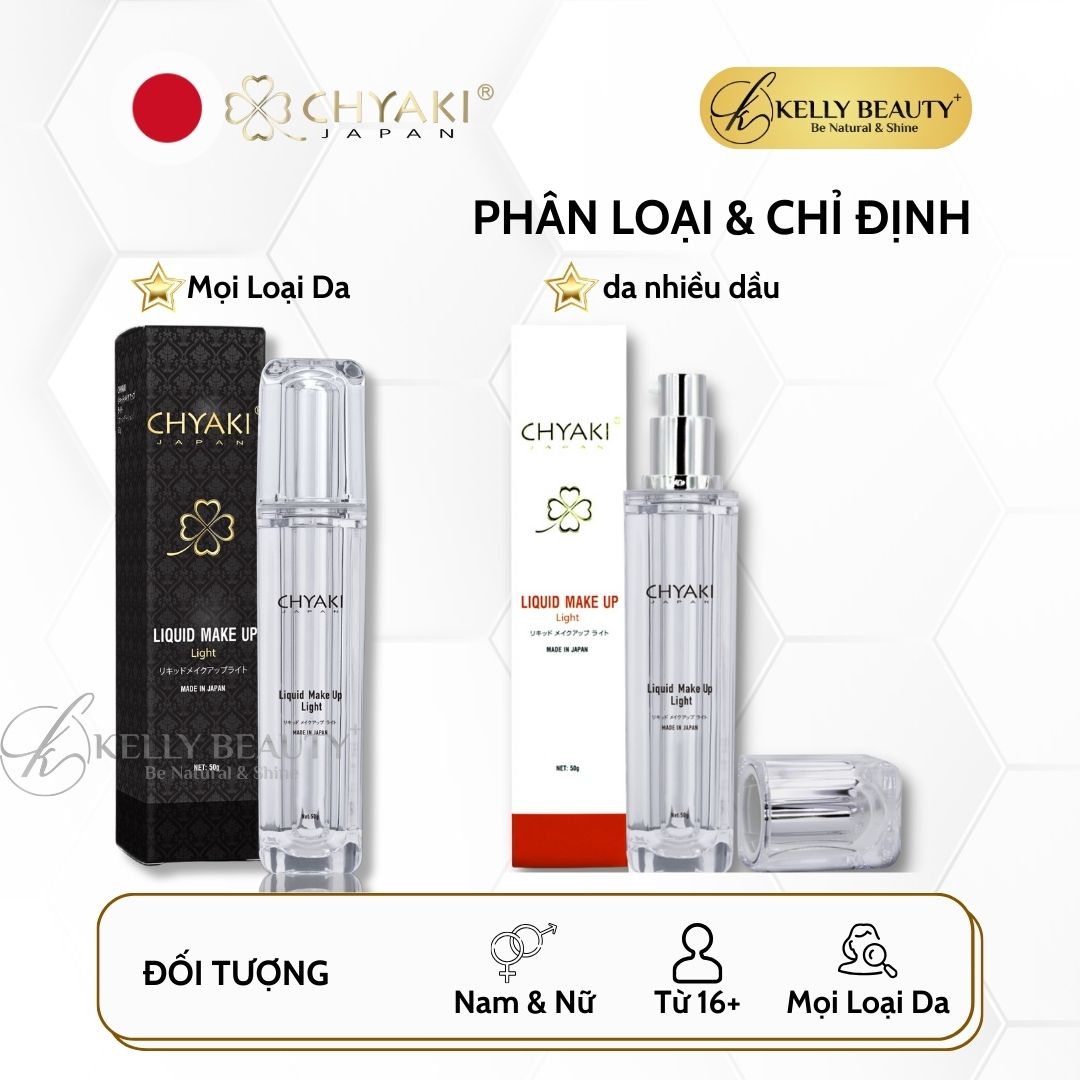 Kem Che Khuyết Điểm Chống Nắng Chyaki Liquid Make Up Light | Kelly Beauty