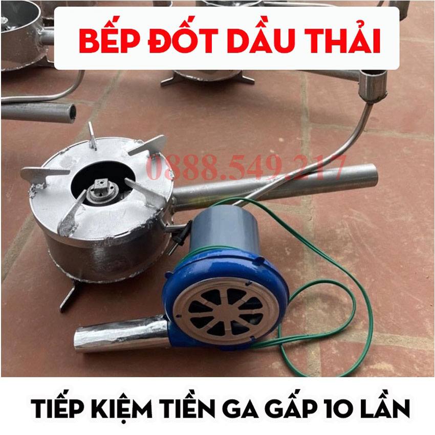 Bếp đốt dầu thải - Nấu cỗ, nhà hàng, cám lợn- Siêu tiện lợi - Tiết kiệm chi phí, nguyên liệu - Bếp công nghiệp