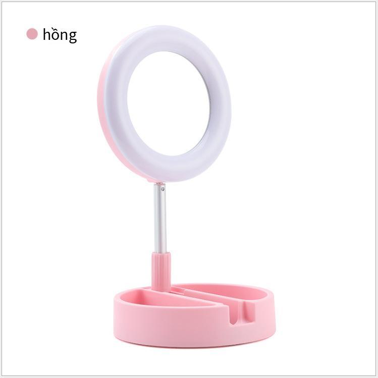 Phong cách mới nhất mới lưới màu đỏ G3 máy tính để bàn trực tiếp lấp đầy ánh sáng điện thoại di động gấp lấp đầy ánh sáng đèn trang điểm làm đẹp 6 inch