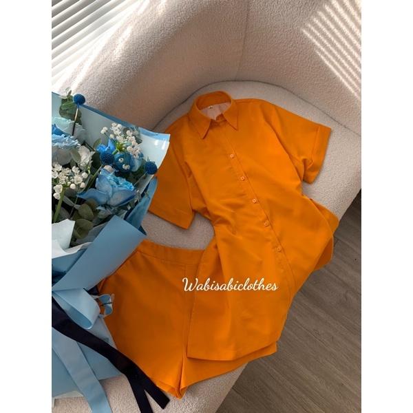 Set áo sơmi quần short Wabisabi N1904