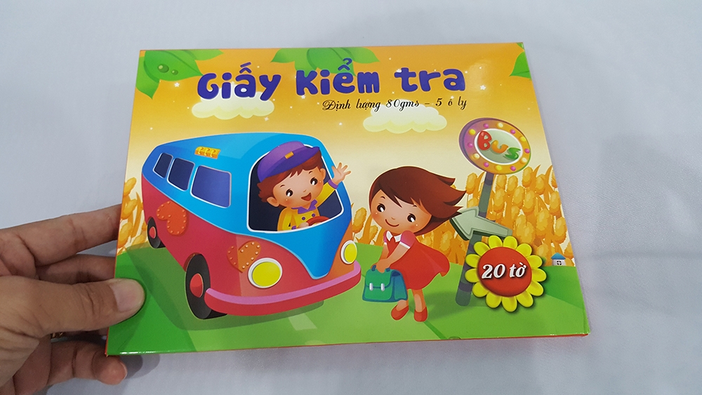 Bộ 2 Hộp Giấy Kiểm Tra 5 Ô Ly (20 Tờ/Hộp) - Mẫu 2