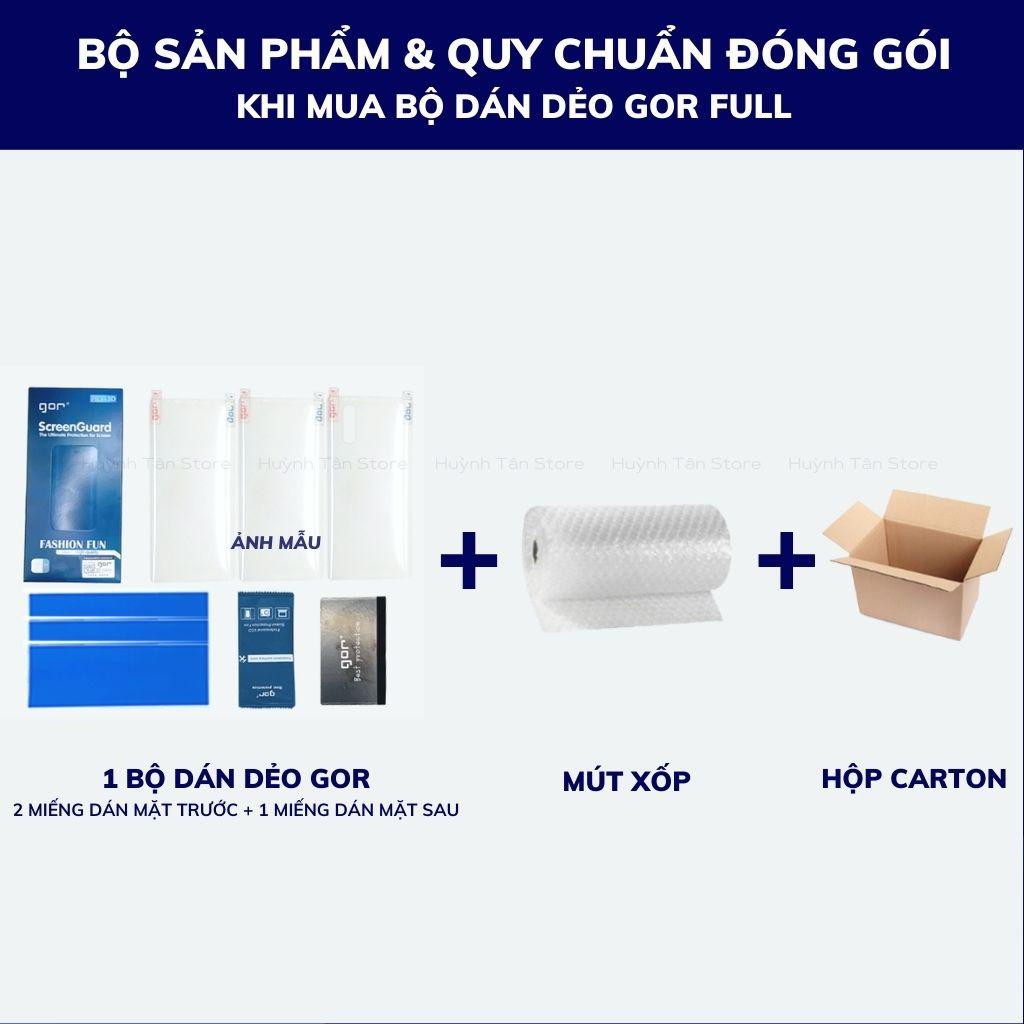 Dán dẻo note 10 note 10 plus trong suốt chính hãng GOR combo 3 miếng phụ kiện điện thoại huỳnh tân store - Hàng nhập khẩu