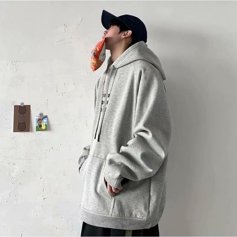 Áo Khoác Hoodie Cotton Dày Dáng Rộng In Họa Tiết Phong Cách harajuku Thời Trang Cho Nam Size M-8XL