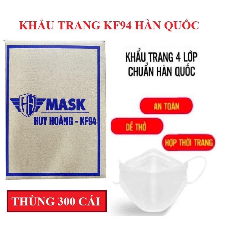 THÙNG 300 CHIẾC KHẨU TRANG 4D KF94 ÔM SÁT MẶT KHÔNG DÍNH SON ( 1995 GIA DỤNG ) -