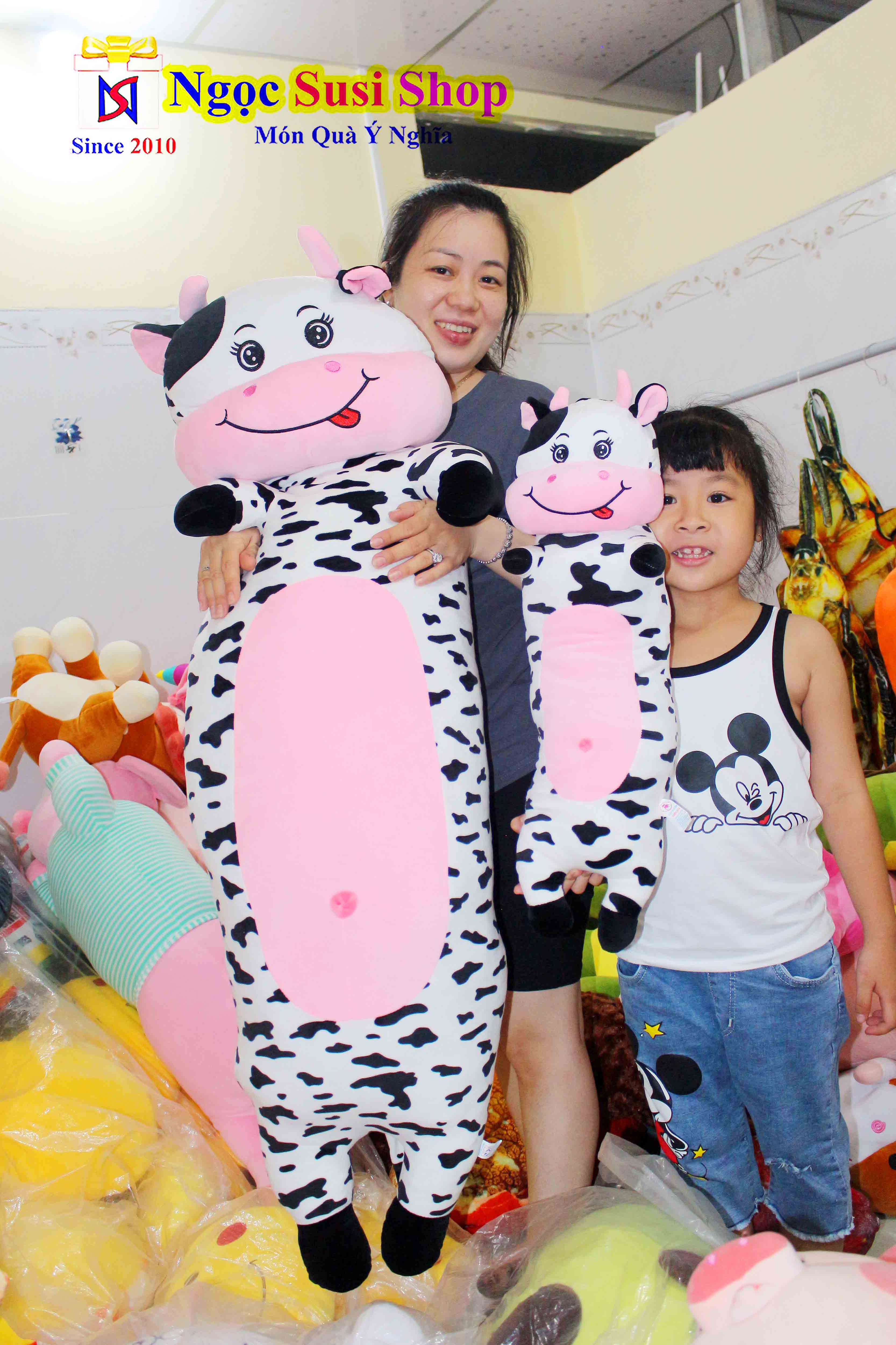 GẤU BÔNG BÒ SỮA 3D KHỔNG LỒ
