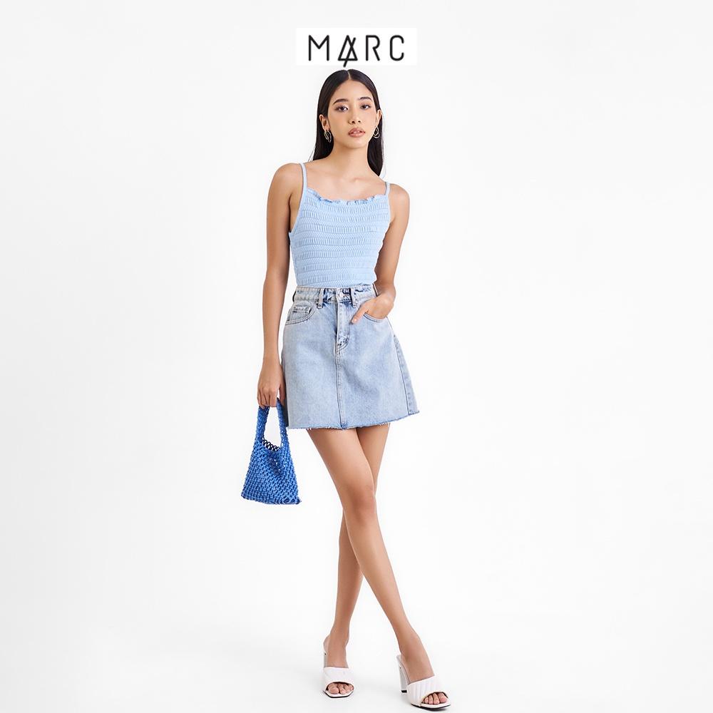 Áo 2 dây nữ MARC FASHION thun form ôm cuốn biên cổ và lai FALT093522