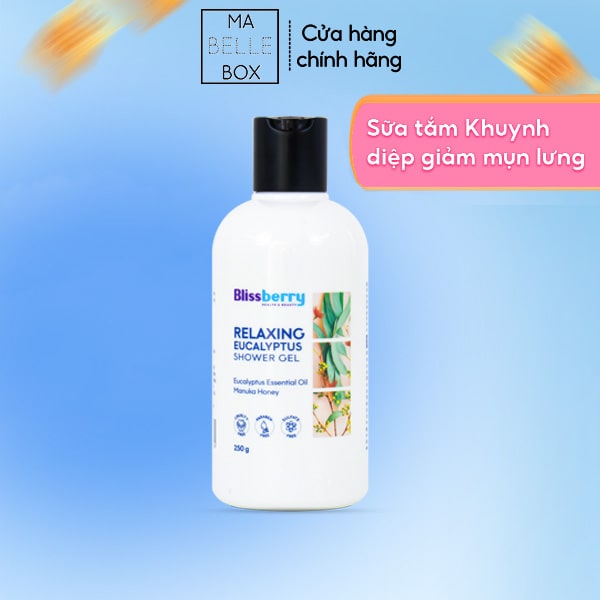 Sữa tắm thảo dược hương Khuynh Diệp Blissberry Shower Gel 250g