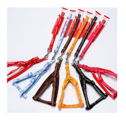 Dây dắt yếm vải dù chắc chắc nhiều màu cho chó