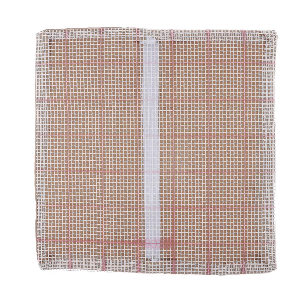 DIY Blank Cushion Carpet Mat Latch Hook Rug Hooking Mesh Canvas Kits Cover Hand Craft Embroidery Pillowcase Crocheting Handmade for Kids Adults