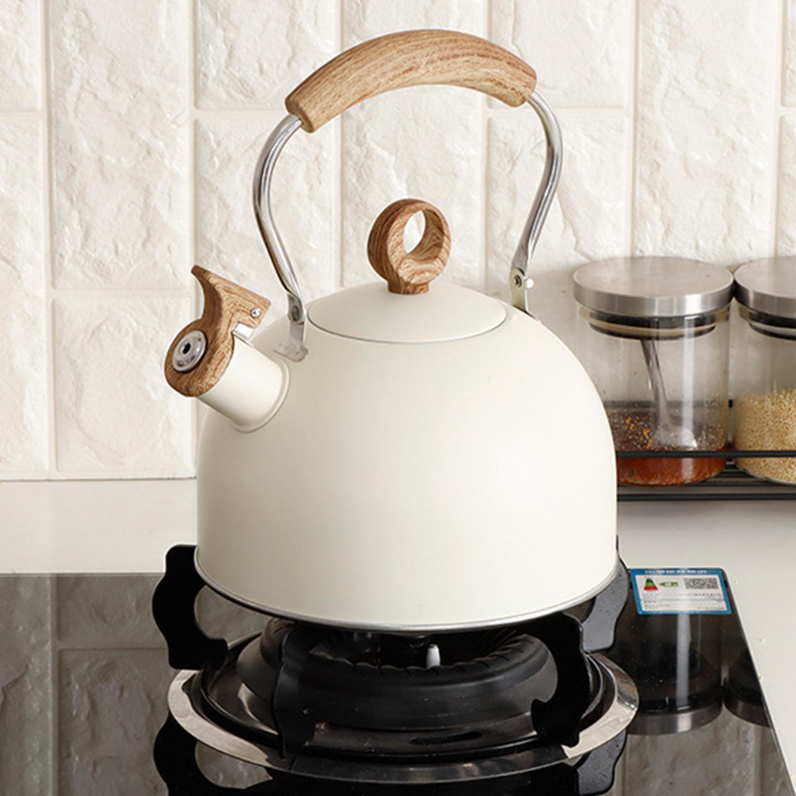 Stainless Steel Tea Kettle Stovetop Whistling Tea Kettle for Electric Pottery Stove