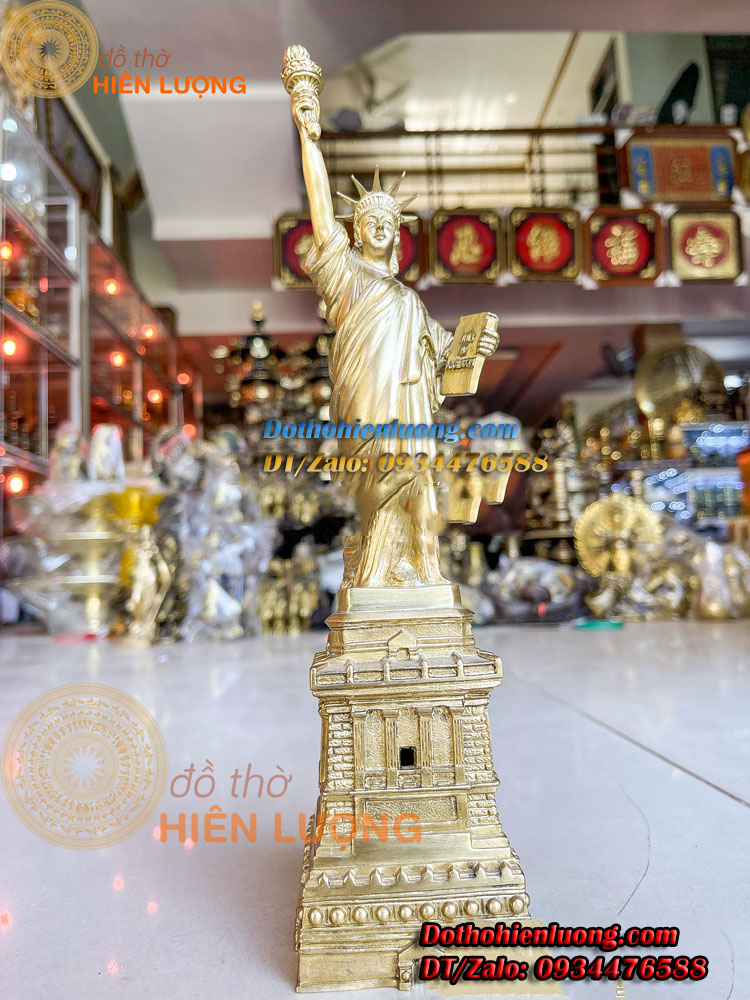 Tượng Đồng Nữ Thần Bằng Đồng Nguyên Chất Cao 31cm, Nặng 1kg - Tượng Trang Trí Phòng Khách Và Bàn Làm Việc Đẹp