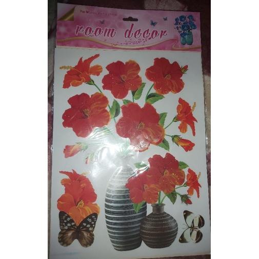 Tranh dán hình hoa 3D in nổi trang trí nhà cửa