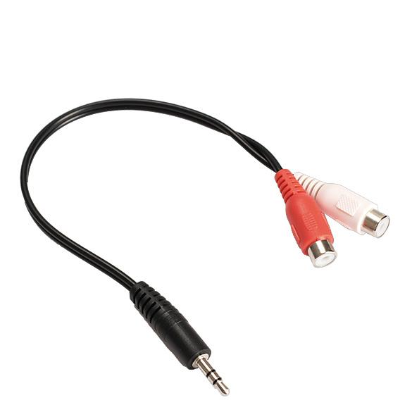 3,5 mm Jack nam sang 2 RCA Jack RCA Stereo Stereo Audio Converter Bộ chuyển đổi chất lượng cao