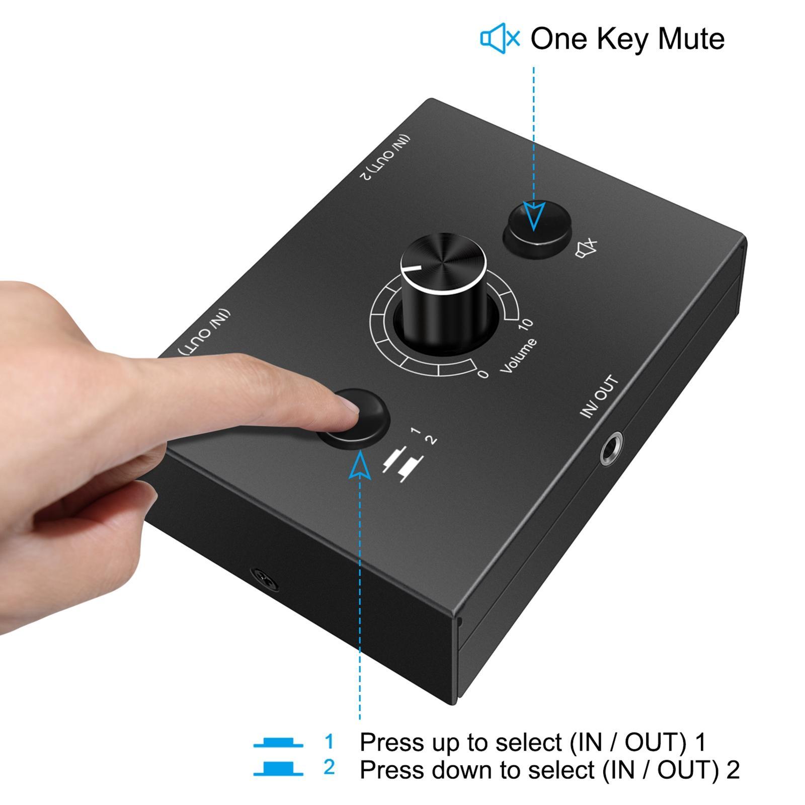 3.5mm Stereo Switcher 1 Out Consoles