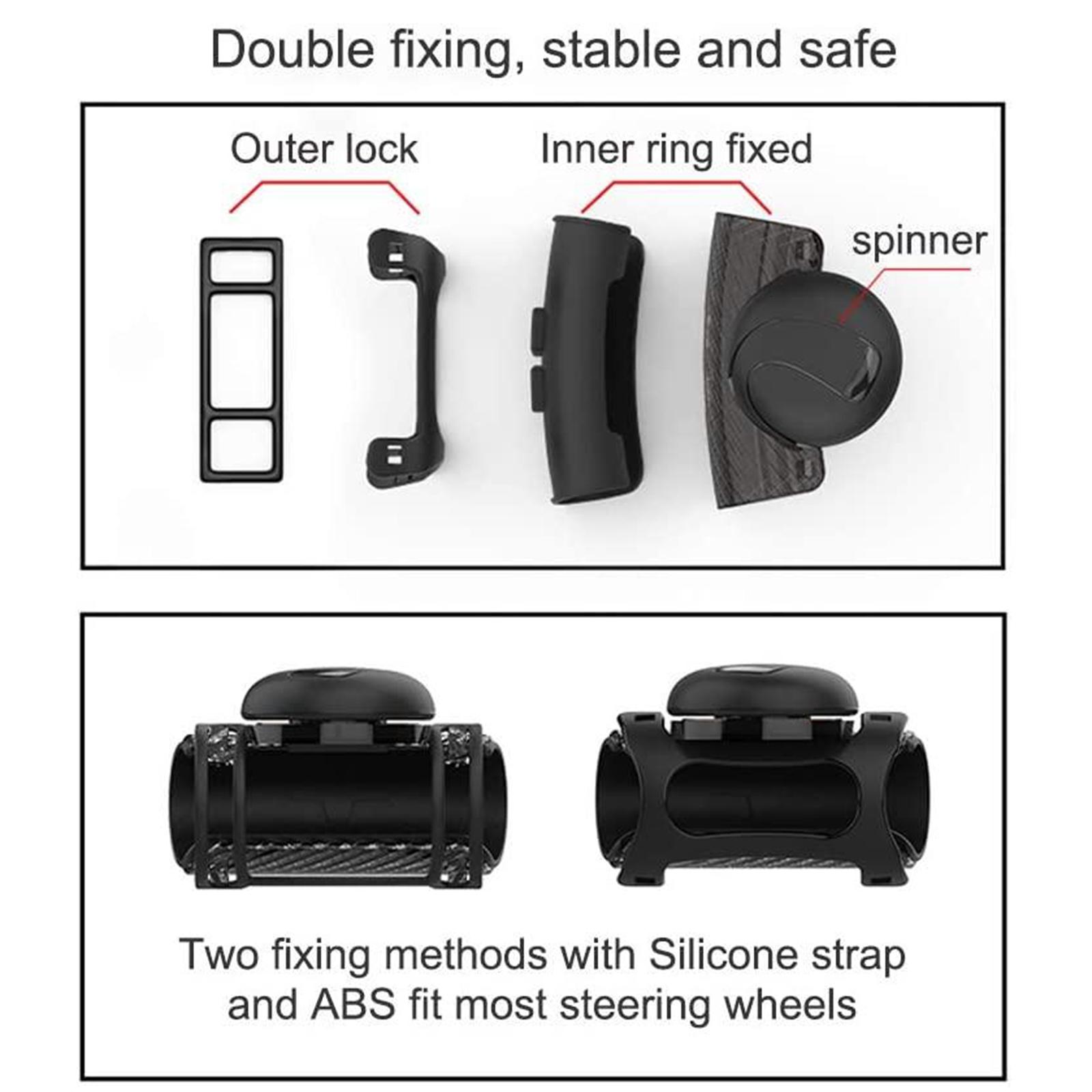 Car Steering Wheel Spinner Silicone Handle Knob Booster Ball for Truck Interior SUV Tractor