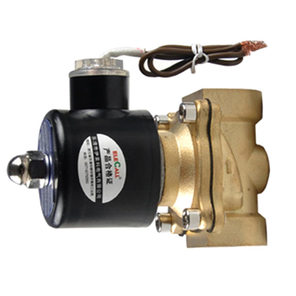 AC220V 1/2,3/4,1,1-1/4'' Inch Electric Solenoid Valve for Air Water / Replacement Brass