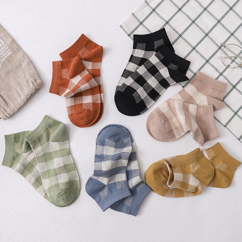 Vớ Nữ Cổ Ngắn Cao Cấp Họa Tiết Cute, Tất Nữ Cotton mềm mịn, thoáng mát khử mùi